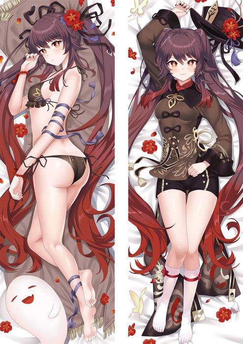 Genshin Impact Hu Tao Dakimakura HUGGING PEACH SKIN BODY PILLOW (G25)