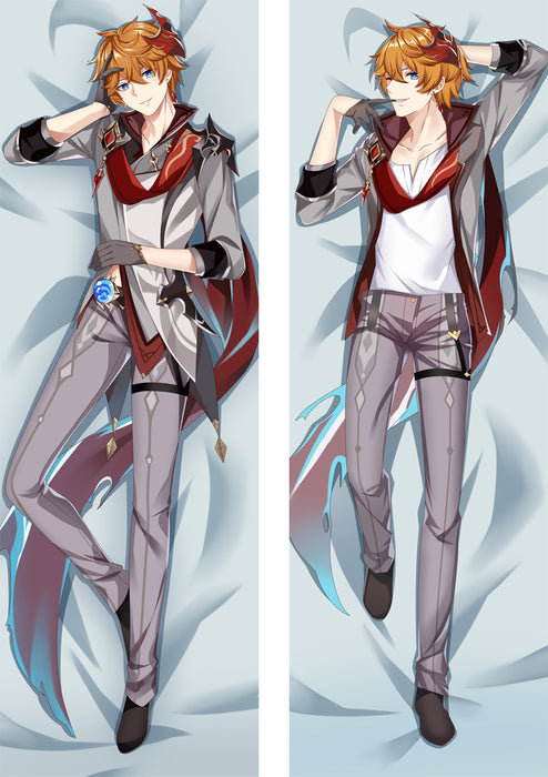 Genshin Impact Tartaglia Dakimakura Hugging Peach Skin Body Pillow (G68)