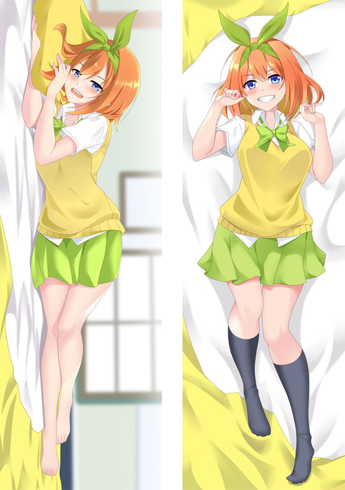 The Quintessential Quintuplets Yotsuba Nakano Dakimakura HUGGING PEACH SKIN BODY PILLOW (T19)