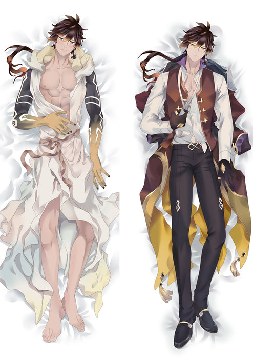 Genshin Impact Zhongli Dakimakura Hugging Peach Skin Body Pillow (G85)