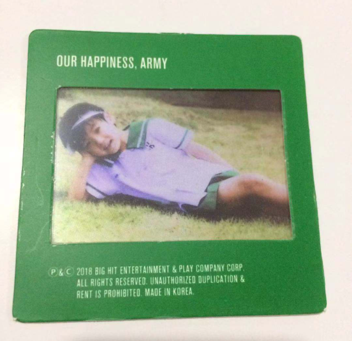 KPOP BTS BANGTAN BOYS OFFICIAL CHILDHOOD BABY CARD