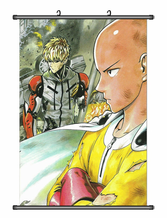 Wall Scroll - One Punch Man Saitama & Genos