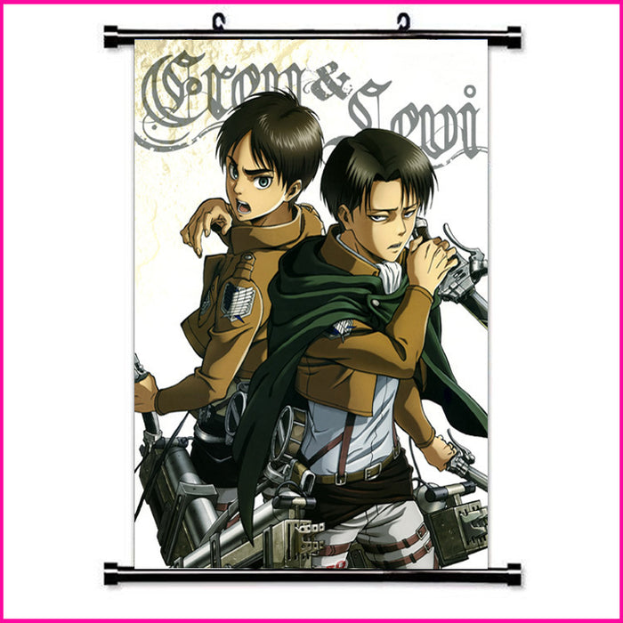 Wall Scroll – Attack On Titan Eren & Levi