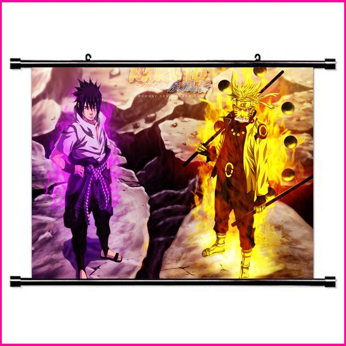 Wall Scroll - Naruto Naruto & Sasuke