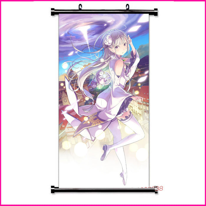 Wall Scroll - Re Zero Emilia