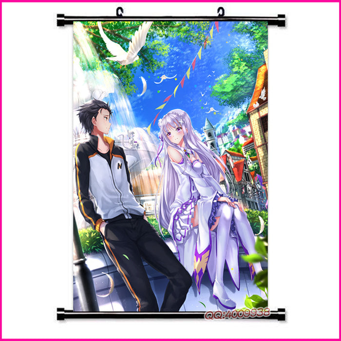 Wall Scroll - Re Zero Emilia