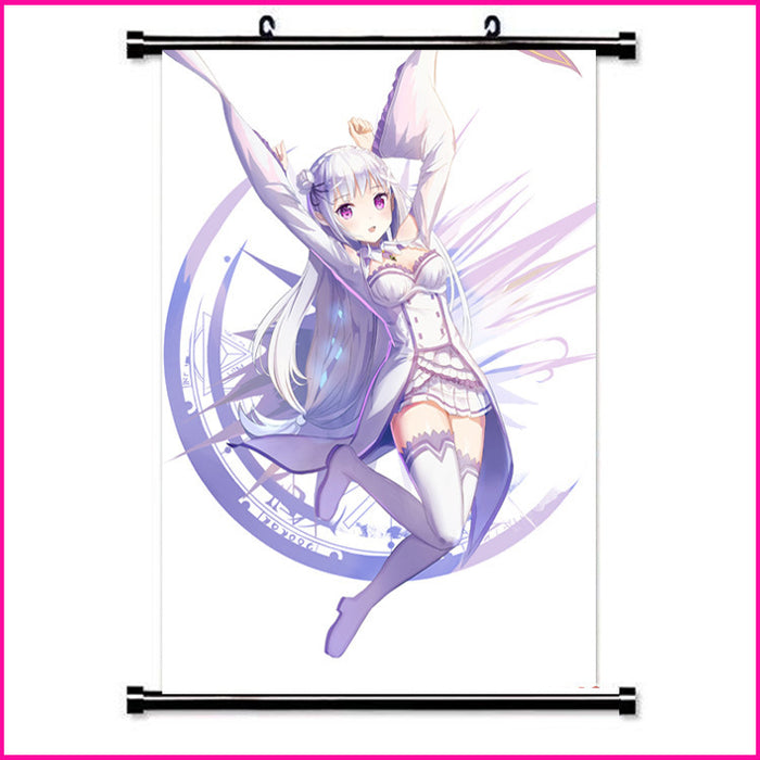 Wall Scroll - Re Zero Emilia