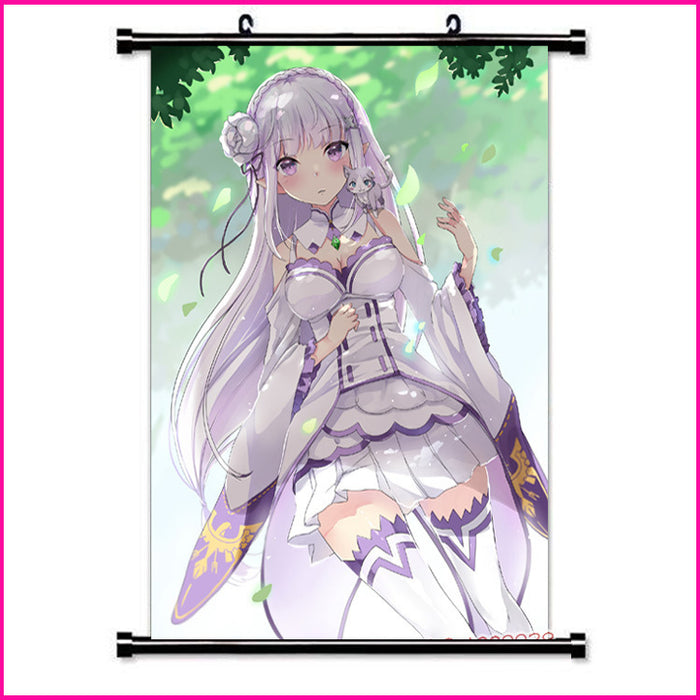 Wall Scroll - Re Zero Emilia