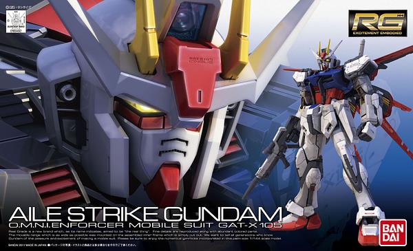 BANDAI Gundam RG 03 1/144 Aile Strike Gundam Model Kit