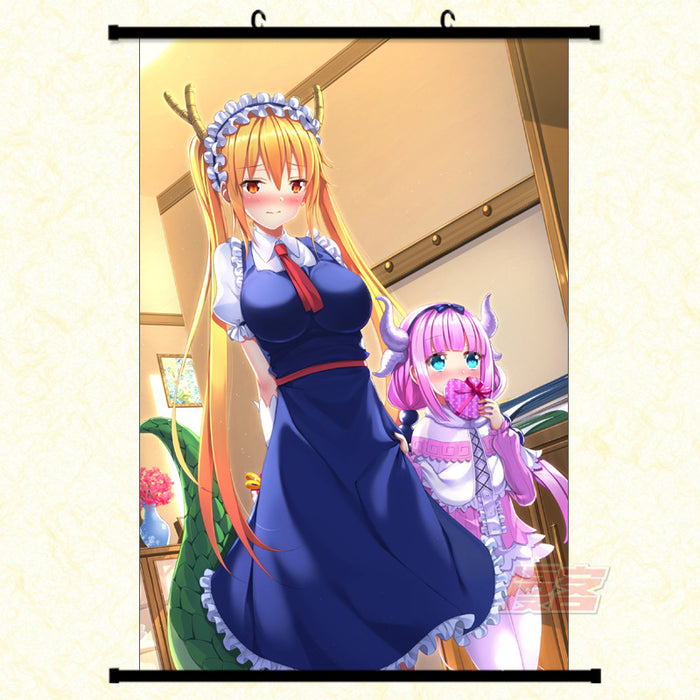 Wall Scroll - Miss Kobayashi's Dragon Maid Tohru Kobayashi & Kanna Kamui