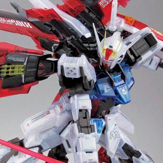 PRE-ORDER MG 1/100 The Gundam Base Limited Aile Strike Gundam Ver.RM Clear Color Plastic Model Limited 186267