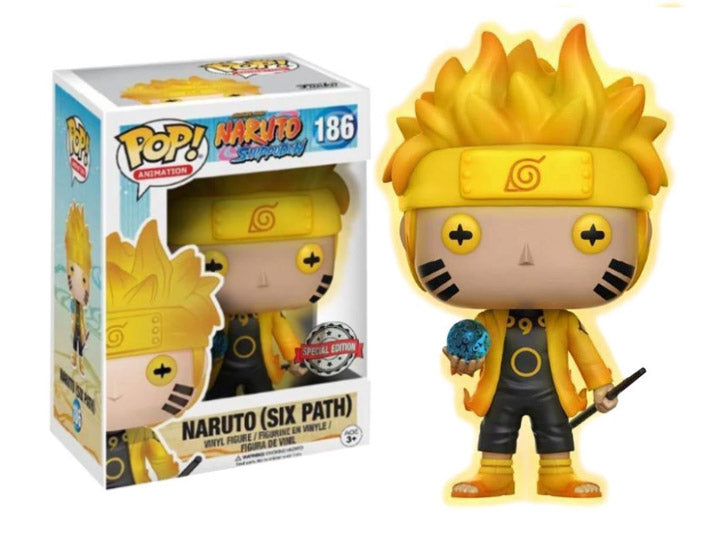 Funko Pop!  Animation: Naruto: Shippuden - Naruto (Six Path) 186 Exclusive Figure