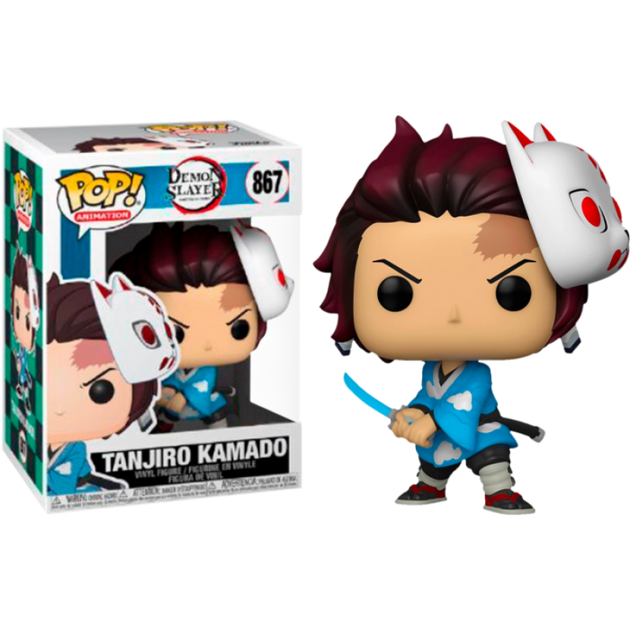 Funko Pop Demon Slayer 867 Tanjiro w/Mask Pop! RS Figure