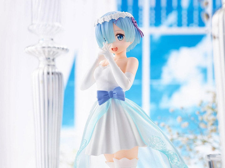 SEGA Re:Zero Starting Life in Another World Rem (Wedding Dress Ver.) Super Premium Figure