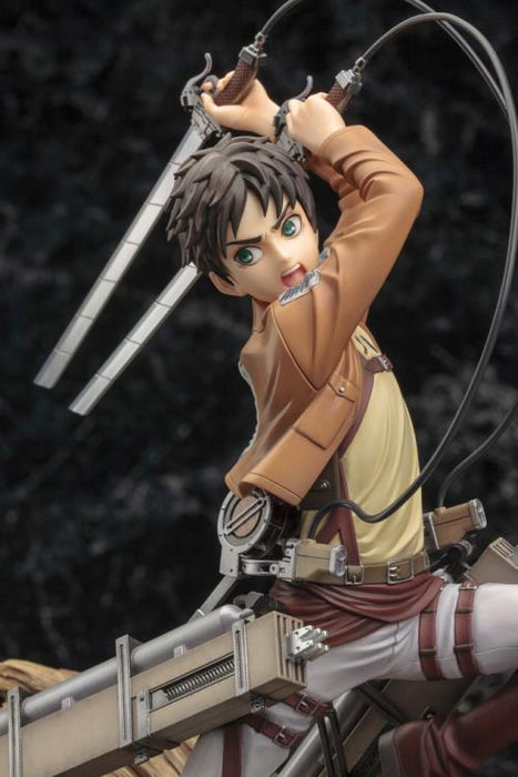 KOTOBUKIYA Attack on Titan ArtFX J Eren Yeager Statue Figure