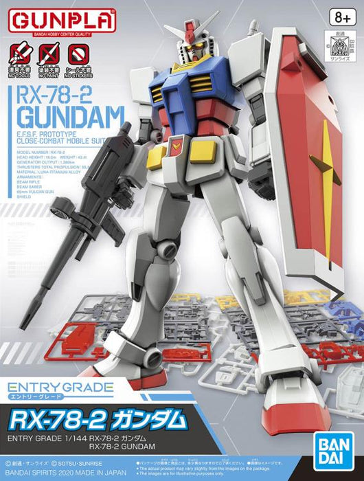 Gundam Bandai Entry Grade 1/144 RX-78-2 Gundam Model Kit