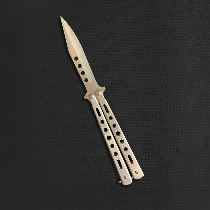 4 HOLE FOX BUTTERFLY KNIFE (Blunt Blade - Non sharp).