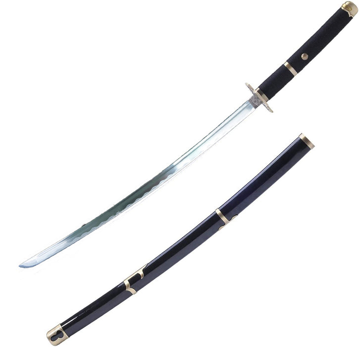 Strong 1045 Carbon Steel Hand Forged Made One Piece Roronoa Zoro sharpened Metal sword Yubashiri - 3602