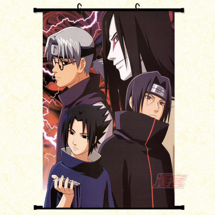 Wall Scroll - Naruto Sasuke/Itachi/Kabuto/Orochimaru