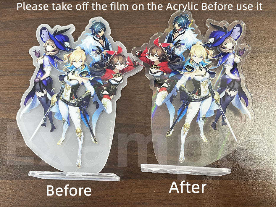 Genshin Impact Double-sided Laser Acrylic Model Desk Decoration