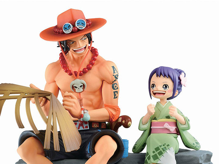 One Piece Ichiban  Emorial Vignette Ace & Otama Figure