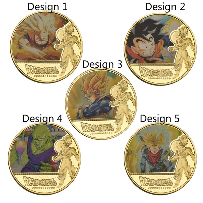 Dragon Ball Z Super Gold Plated Commemorative Coins