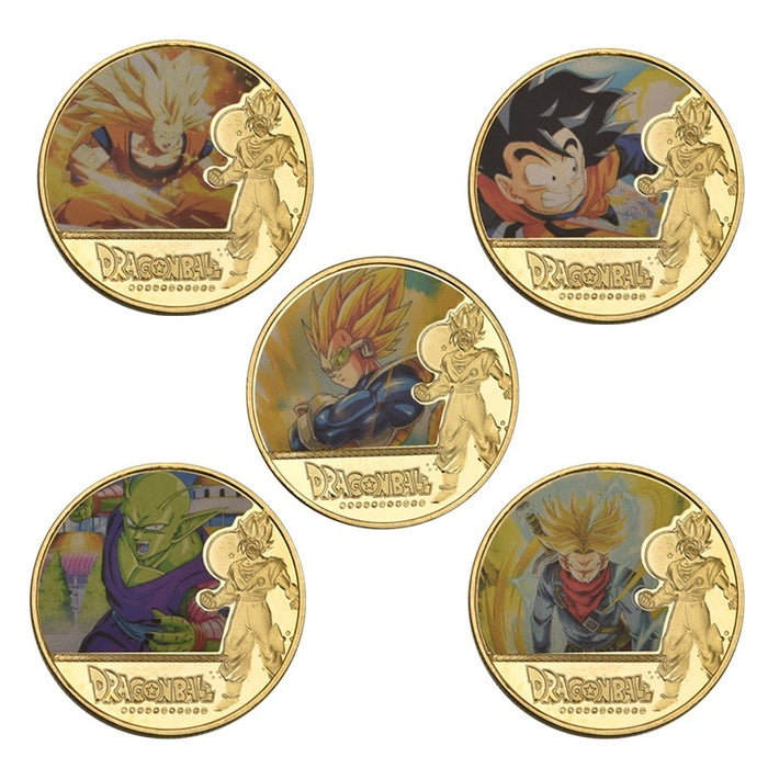 Dragon Ball Z Super Gold Plated Commemorative Coins