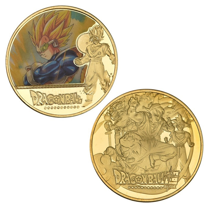 Dragon Ball Z Super Gold Plated Commemorative Coins