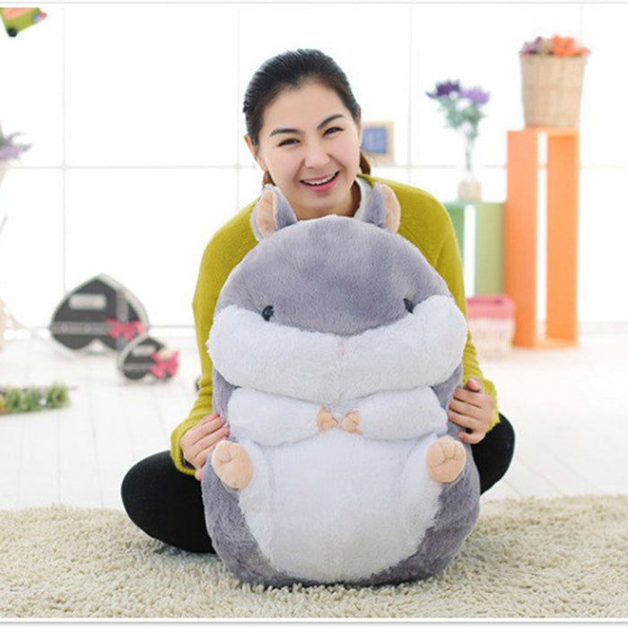 Cute Plush Doll Toy Stuffed Hamster Pillow Bolster Cushion 55CM