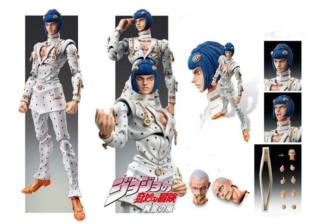 JoJo's Bizarre Adventure Bruno Bucciarati Leone Abbacchio Kujo Jotaro Movable Action Figure