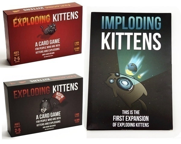 Board Game Exploding Kittens/ Exploding Kittens: NSFW/ Imploding Kittens