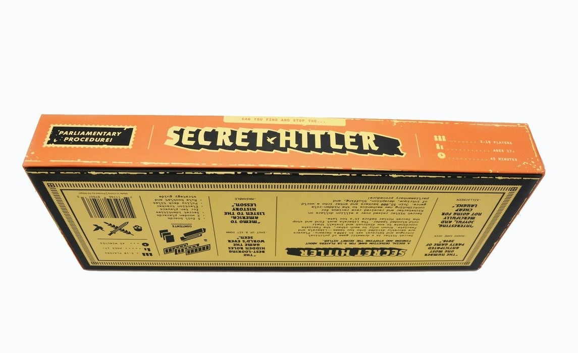 Secret Hitler Board Game The Social Deduction Game Large/Red/Yellow Box Edition