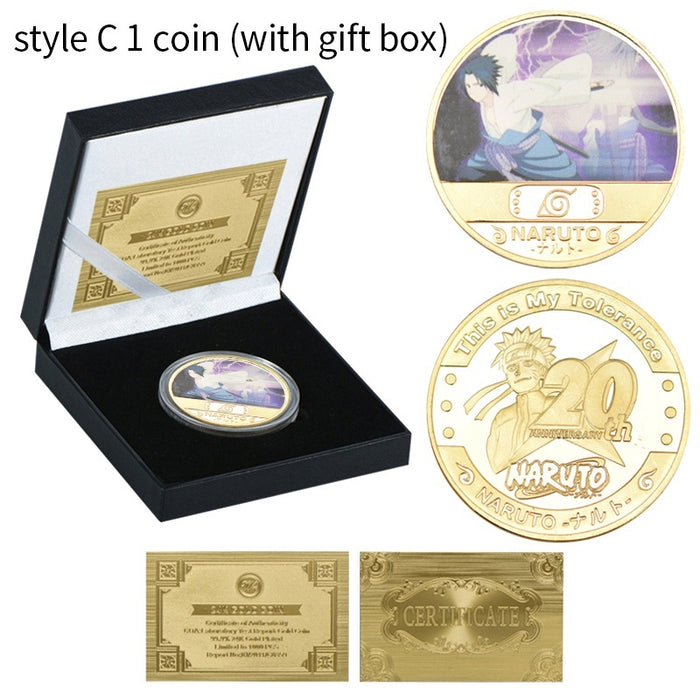 Naruto 20th Anniversary Gold Commemorative Coins