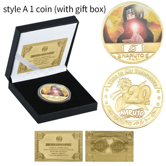 Naruto 20th Anniversary Gold Commemorative Coins