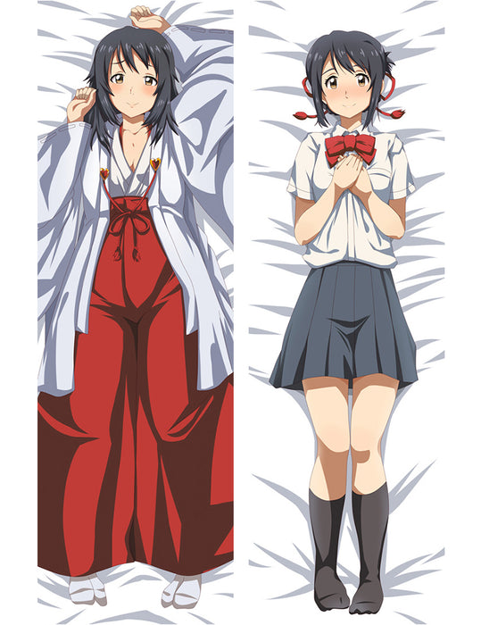 Your Name Mitsuha Miyamizu Dakimakura Hugging Peach Skin Body Pillow (Y3)