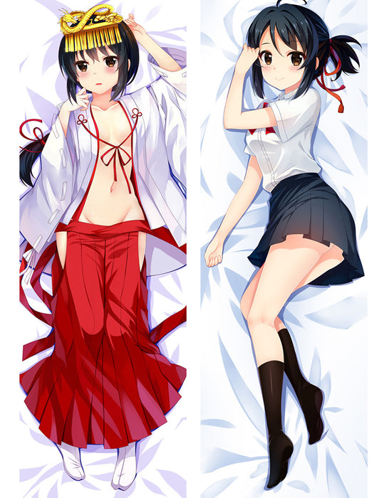 Your Name Mitsuha Miyamizu HUGGING PEACH SKIN BODY PILLOW (Y4)