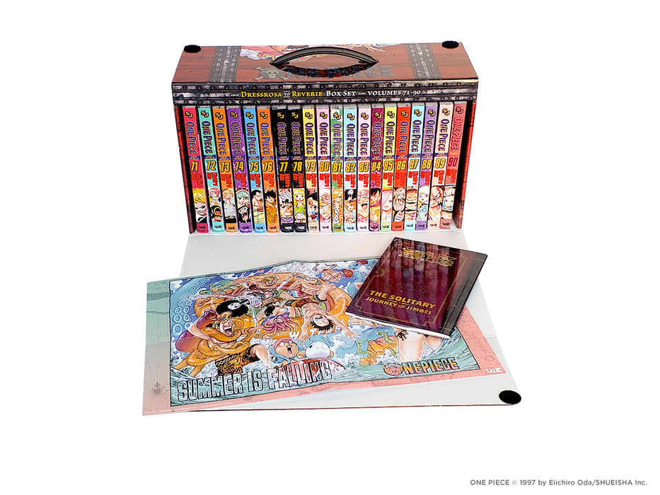 One Piece manga books Box Set 4: Dressrosa to Reverie: Volumes 71-90 with Premium (Volume 4)