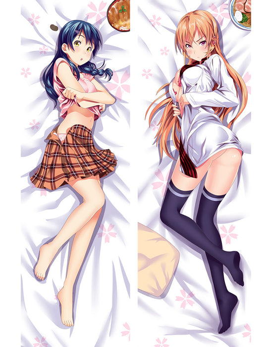 Food Wars! Megumi & Erina Nakiri Dakimakura Hugging Peach Skin Body Pillow (F31)