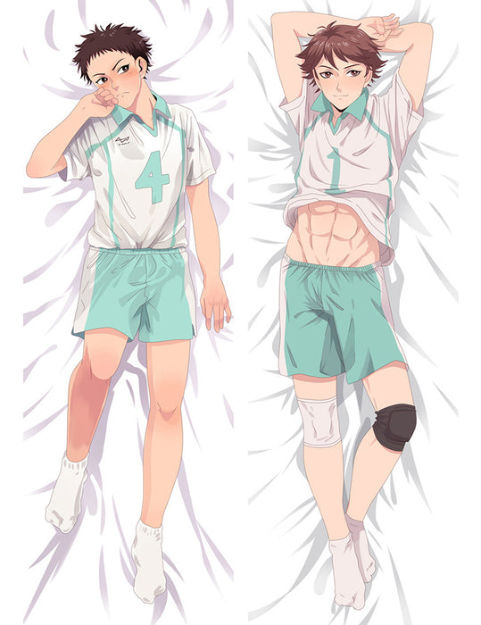 Haikyu!! Oikawa & Hajime Dakimakura Hugging Peach Skin Body Pillow (H3)