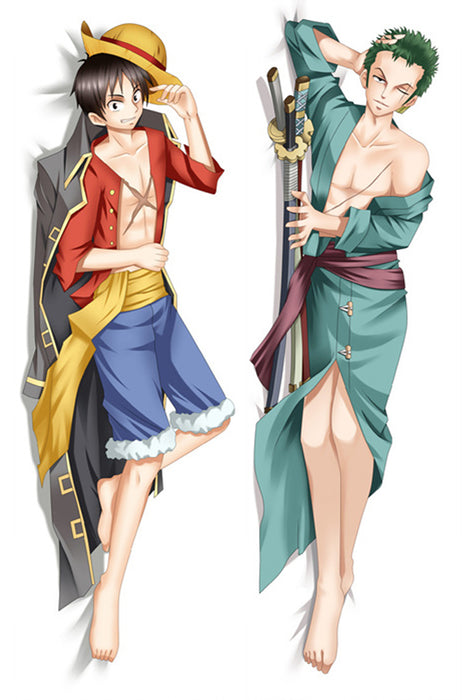 One Piece Luffy & Zoro Dakimakura Hugging Peach Skin Body Pillow (O3)