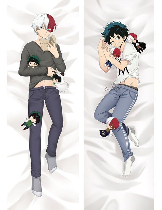 My Hero Academia Shoto Todoroki & Izuku Dakimakura Hugging Peach Skin Body Pillow (M21)