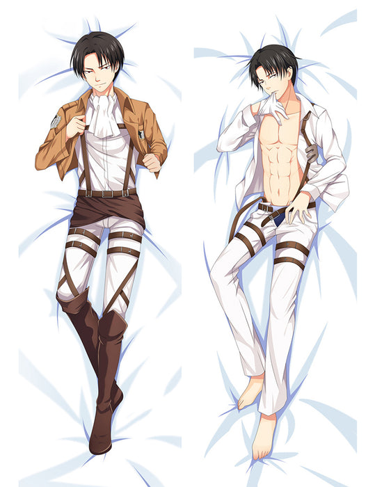 Attack On Titan Levi Ackerman Dakimakura Hugging Peach Skin Body Pillow (A6)