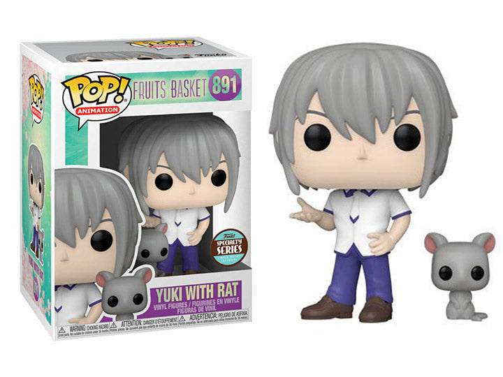 Funko Pop 891 Animation: Fruits Basket Specialty Series - Yuki Sohma with Rat Figure