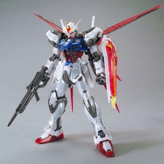 PRE-ORDER MG 1/100 The Gundam Base Limited Aile Strike Gundam Ver.RM Clear Color Plastic Model Limited 186267