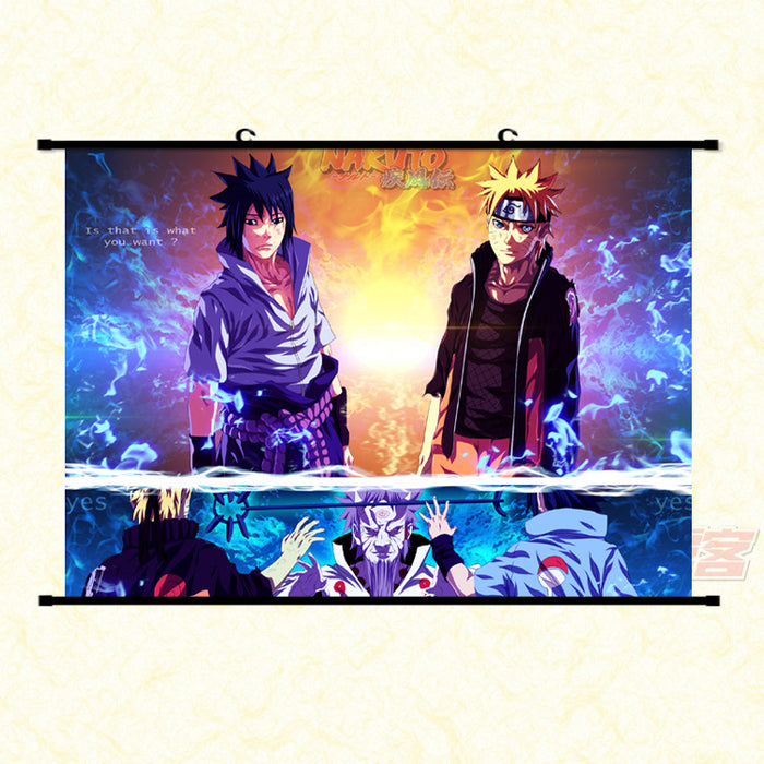 Wall Scroll - Naruto Naruto & Sasuke