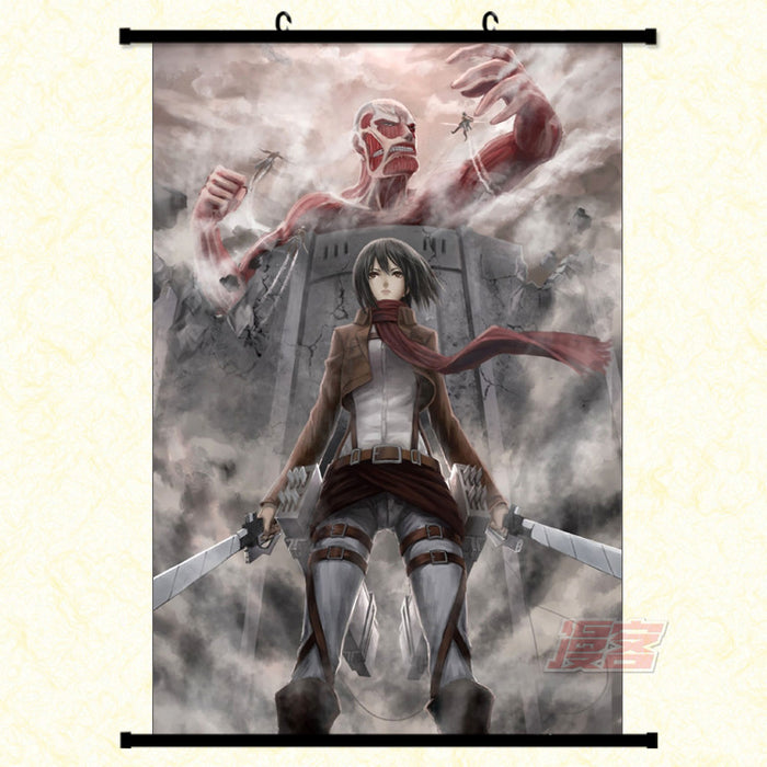 Wall Scroll – Attack On Titan Mikasa