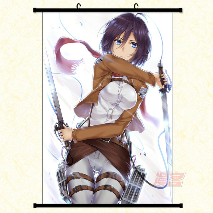 Wall Scroll – Attack On Titan Mikasa