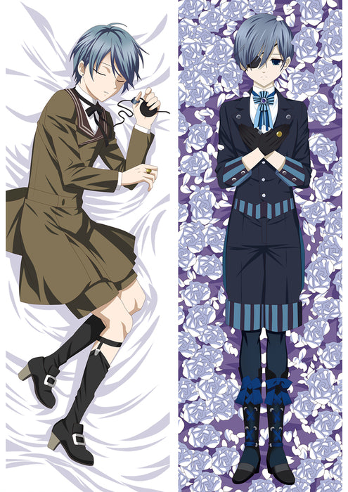 Black Butler Ciel Phantomhive Dakimakura Hugging Peach Skin Body Pillow (B2)