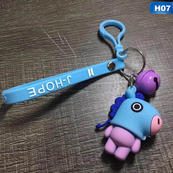 KPOP BTS BANGTAN BOYS KEY CHAINS PENDANT DOLL bt21