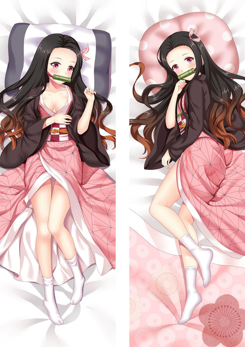 Demon Slayer Nezuko Dakimakura Hugging Peach Skin Body Pillow (D36)